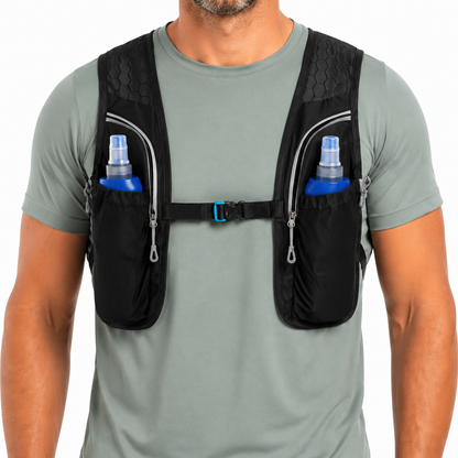 Chaleco running con hidratación 
