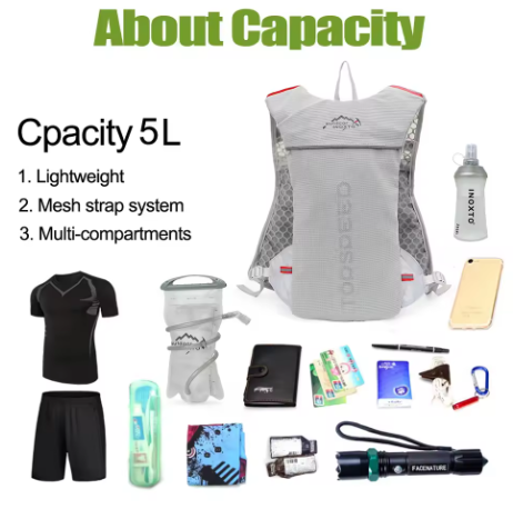 Chaleco elite de deporte con botella