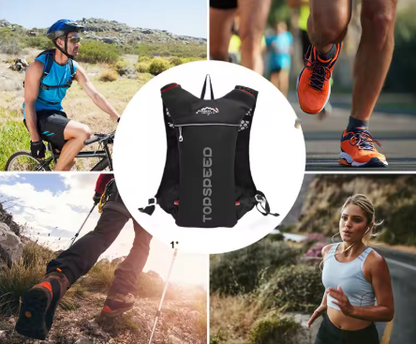 Chaleco elite de deporte con botella