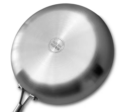 Sartén de acero inox libre de teflón