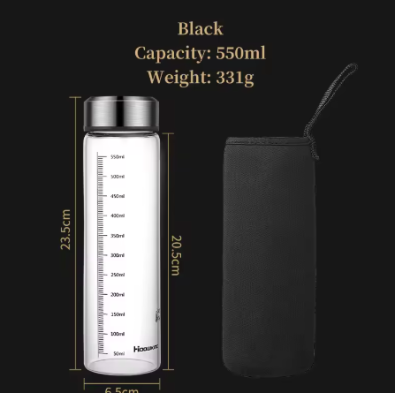 Botella de Vidrio Puro – Hidrátate Sin Plástico