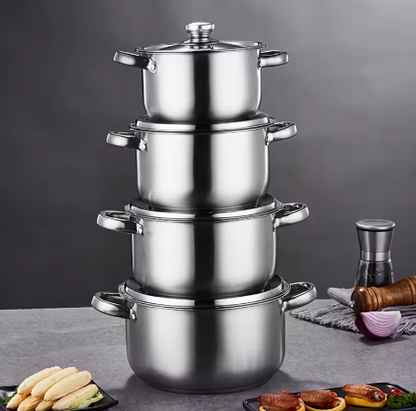 Juego de Ollas Saludables – Cocina Limpia y Segura