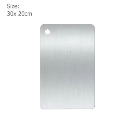 Tabla de cortar de acero inox libre de toxicos en tus comidas