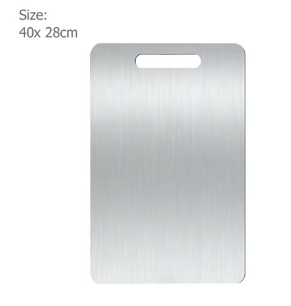 Tabla de cortar de acero inox libre de toxicos en tus comidas