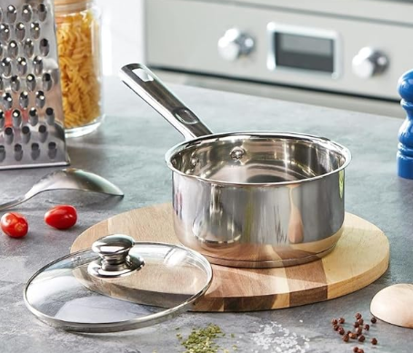 Stainless steel saucepan