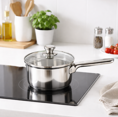Stainless steel saucepan
