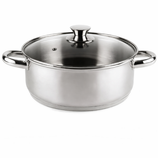 Stainless steel pot with lid