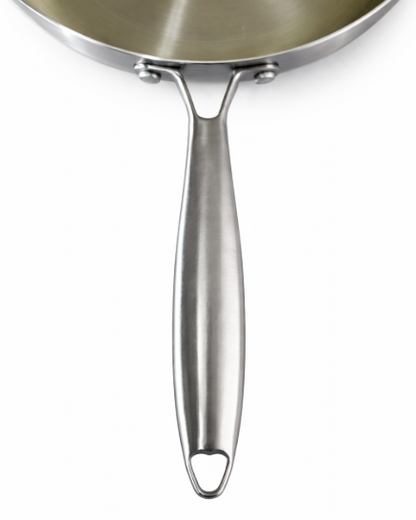 Teflon-free stainless steel frying pan