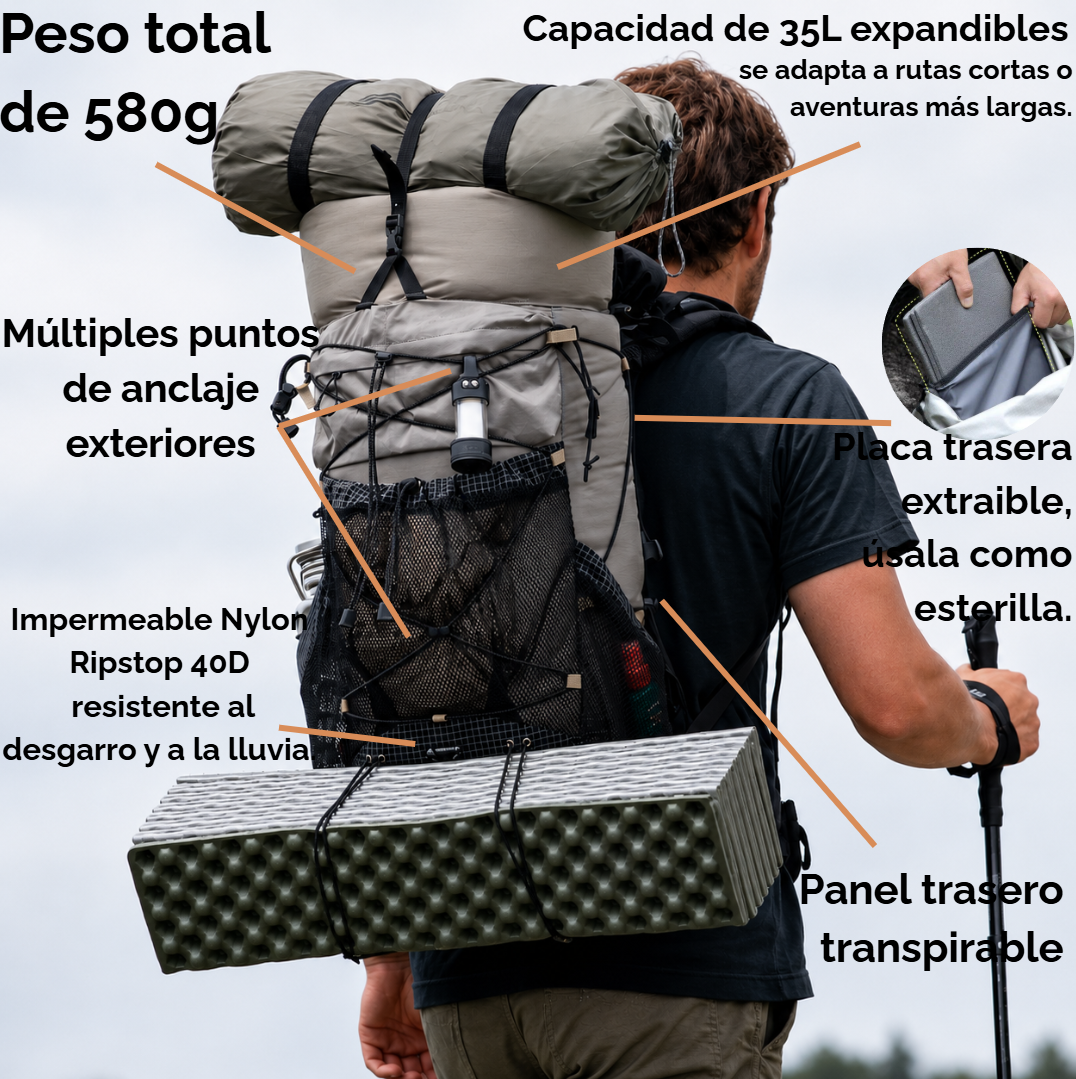 mochila senderismo