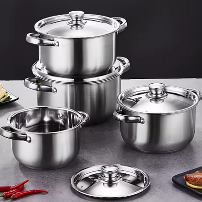 Juego de Ollas Saludables – Cocina Limpia y Segura