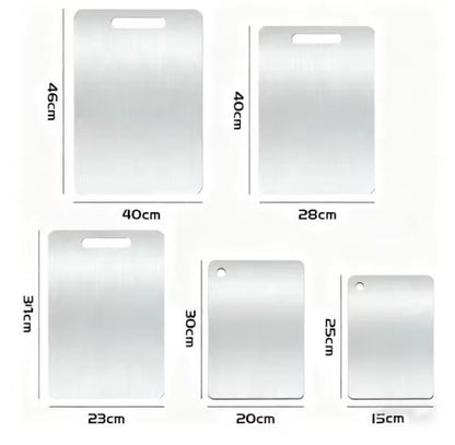 Tabla de cortar de acero inox libre de toxicos en tus comidas