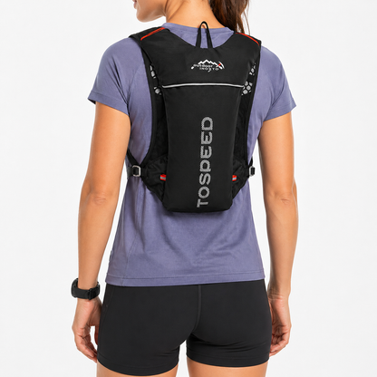 Chaleco running con hidratación 
