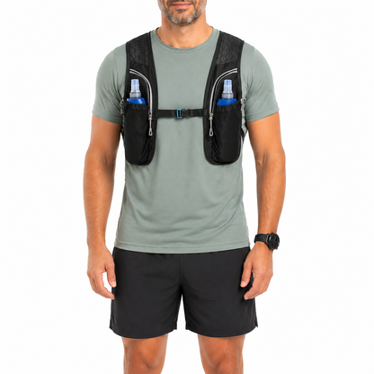 Chaleco running con hidratación 
