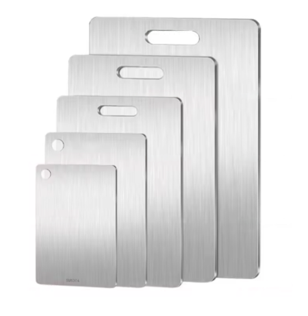 Tabla de cortar de acero inox libre de toxicos en tus comidas
