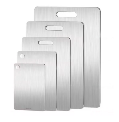 Tabla de cortar de acero inox libre de toxicos en tus comidas