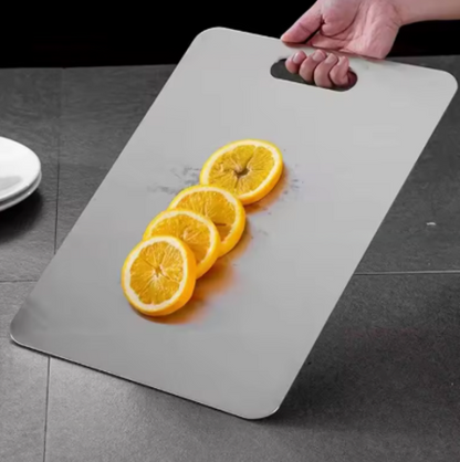 Tabla de cortar de acero inox libre de toxicos en tus comidas